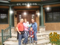 Wir f�nf in Woodbury CT. in den U.S.A may 2005