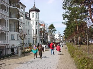 Ostseebad Binz/ Rügen: Strandpromenade
