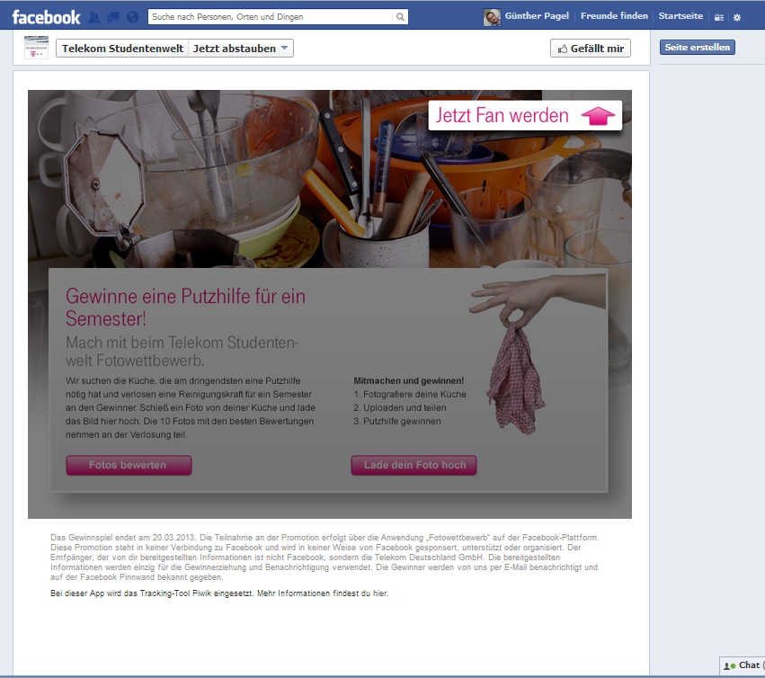 Wenn die Telekom Reinigungskräfte verlost