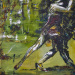Titel; Tango Argentino/ Teil 2Impassotechnik, Acryl auf Leinwand0,90  x 1,20m/  2010